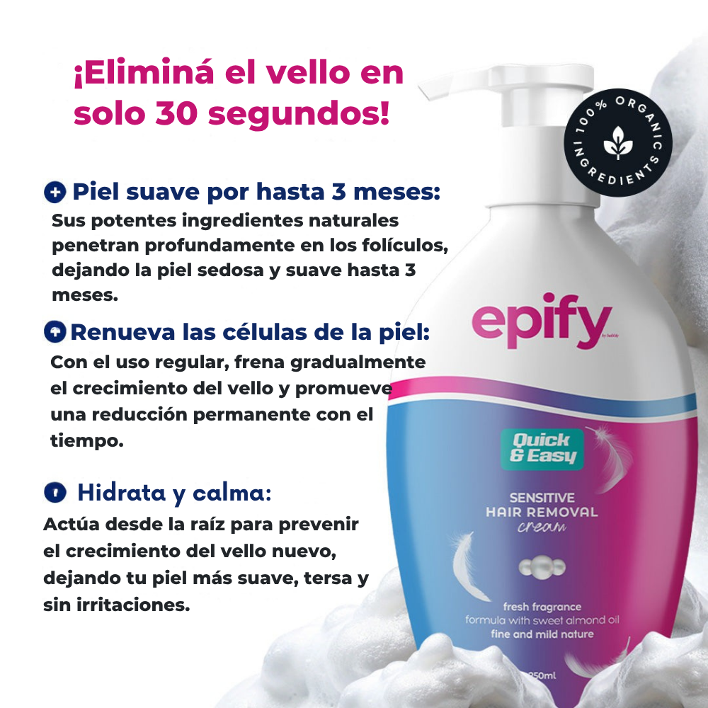 Epify, Depilación Rápida, Indolora y Duradera